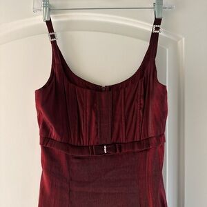 Glittery Burgundy Prom dress